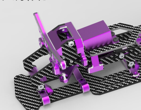 BLACK DDSS - SHARK Bulkhead / Steering Kit - Direct Drive Servo Steering (V2) YD2 -  RR-750B - Image 4