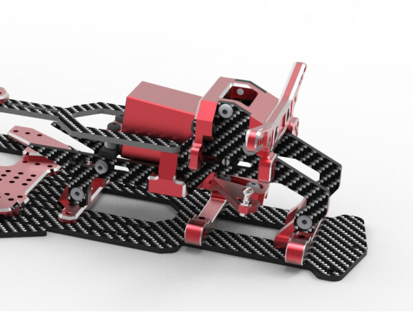 BLACK DDSS - SHARK Bulkhead / Steering Kit - Direct Drive Servo Steering (V2) YD2 -  RR-750B - Image 2