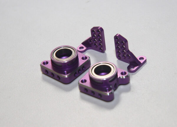 PURPLE SHARK Rear Upright Set - For SHARK DDSS YD2 RMX RDX RR-1500P