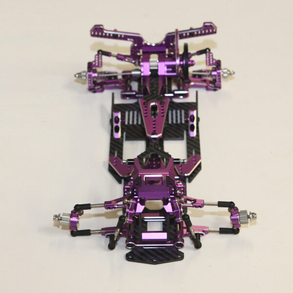 PURPLE SHARK FINAL FORM – FACTORY ASSEMBLED CHASSIS KIT IFS 1/10 PREMIUM RWD DRIFT CAR – RR-2000P