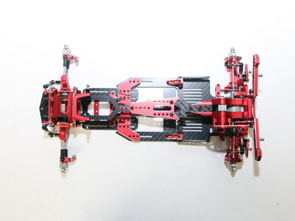 RED SHARK FINAL FORM – FACTORY ASSEMBLED CHASSIS KIT IFS 1/10 PREMIUM RWD DRIFT CAR – RR-2000R - Image 2
