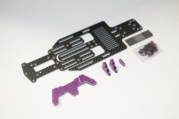 PURPLE - SHARK Lower Adjustable Chassis Kit - RR-800P - Image 3