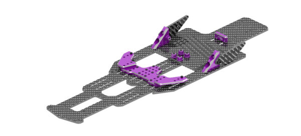 PURPLE - SHARK Lower Adjustable Chassis Kit - RR-800P