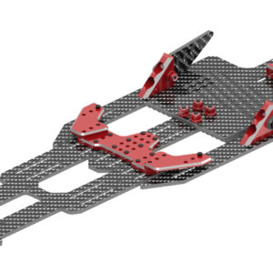 RED - SHARK Lower Adjustable Chassis Kit - RR-800R