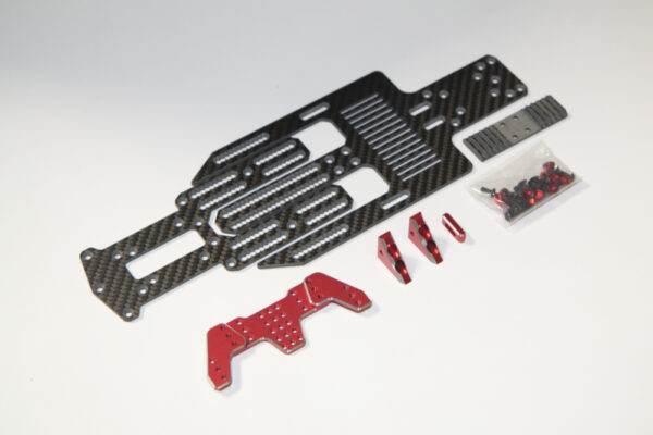 RED - SHARK Lower Adjustable Chassis Kit - RR-800R - Image 2