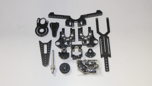 BLACK - SHARK Transmission Gear Box (With Upper Deck And Shock Tower) - RR-820B - Image 6