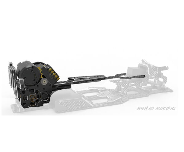 BLACK - SHARK Transmission Gear Box (With Upper Deck And Shock Tower) - RR-820B - Image 4