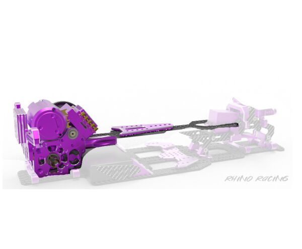 PURPLE - SHARK Transmission Gear Box (With Upper Deck And Shock Tower) - RR-820P - Image 4