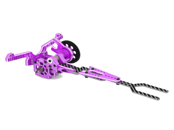 PURPLE - SHARK Transmission Gear Box (With Upper Deck And Shock Tower) - RR-820P