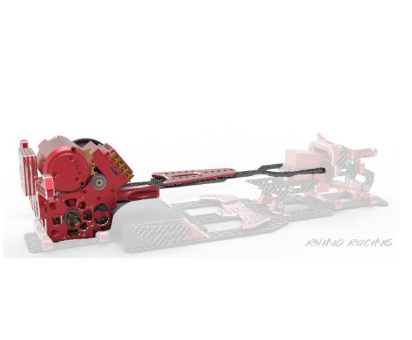 RED - SHARK Transmission Gear Box (With Upper Deck And Shock Tower) - RR-820R - Image 4